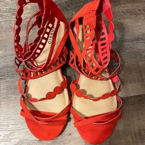 Torrid Sandals Size 10.5 W Red